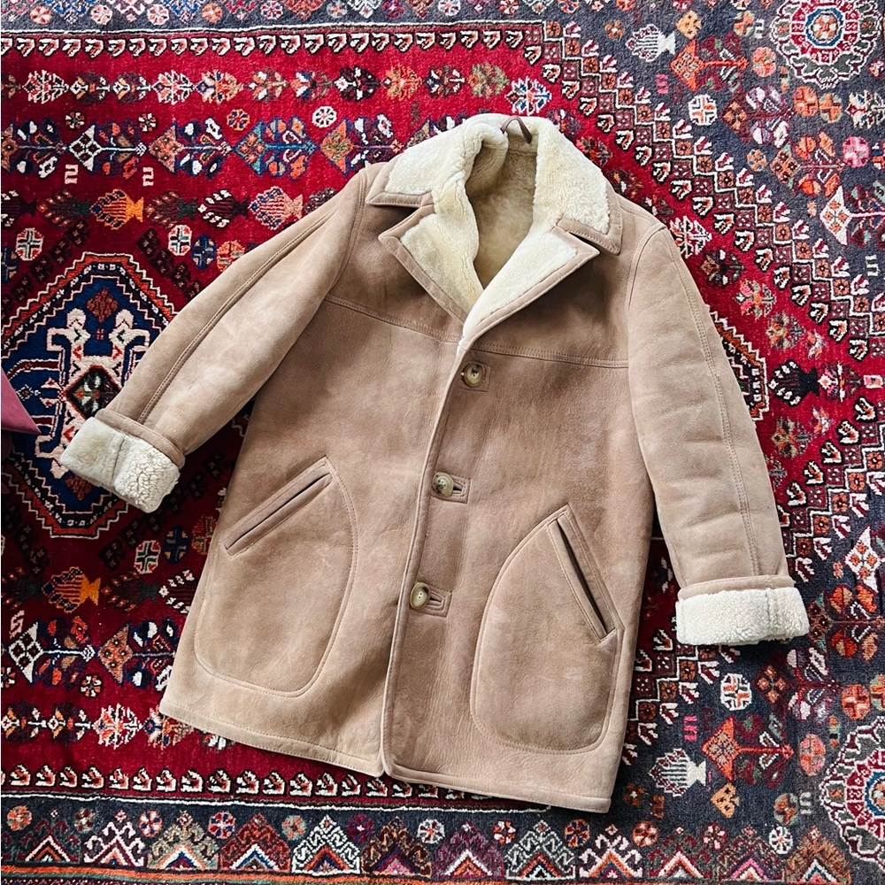 Vintage Sawyer of Napa Shearling Coat Unisex Size L
